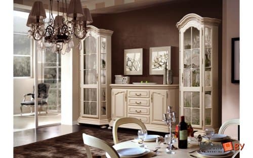 Шкаф с витриной Ноктюрн ГМ5267C зеркальный (правый)