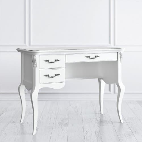 Кабинетный стол пристенный Silvery Rome S111SL-K00-S