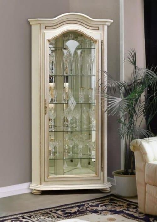 Шкаф с витриной Давиль ММ-126-50(П)