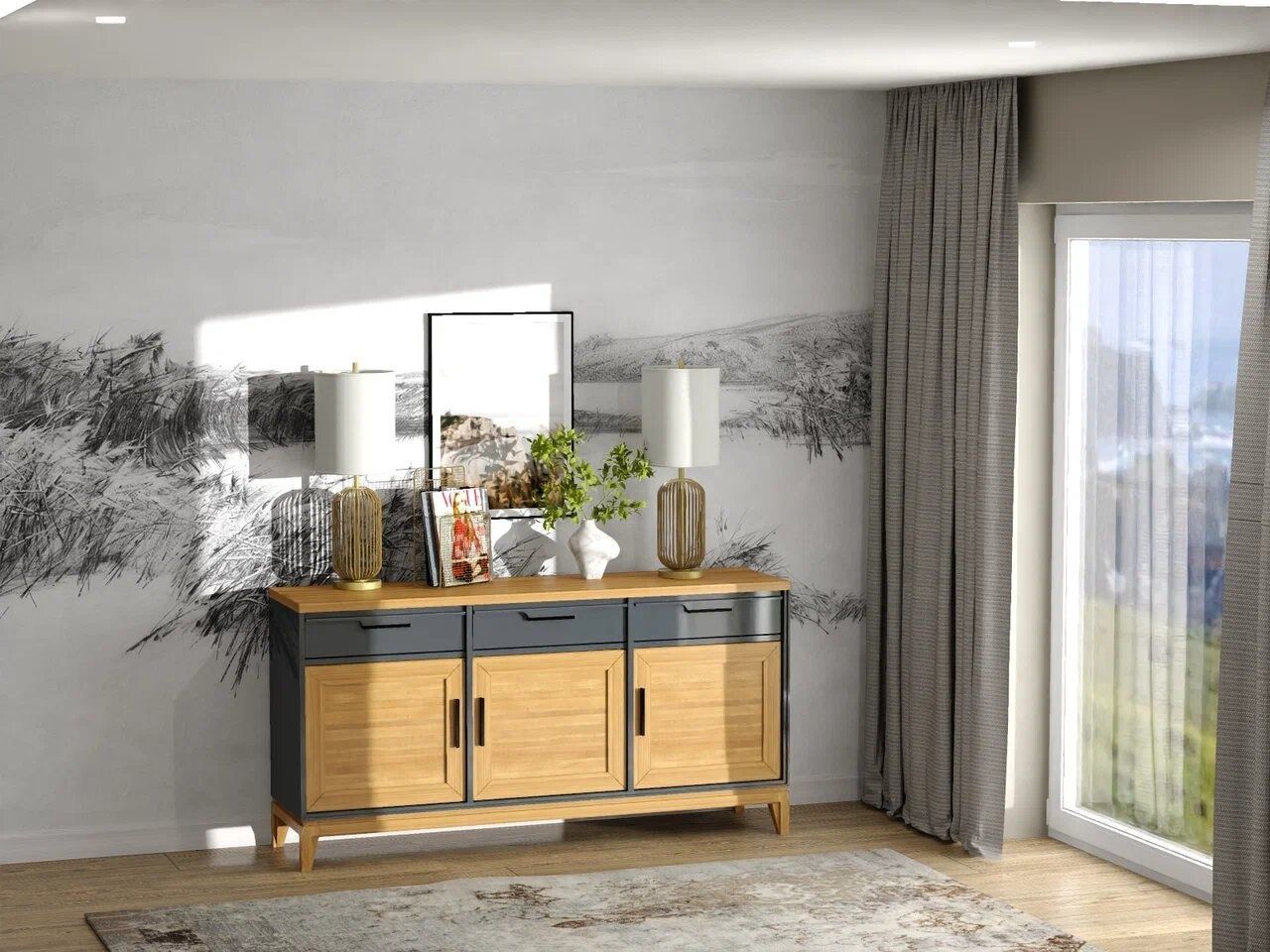 Тумба 3 ящика 33 Гранада