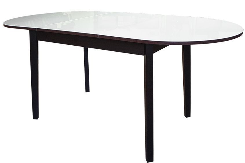 Стол Глэсси 1Р раздвижной столешница ЛДСП 16мм+каленое стекло