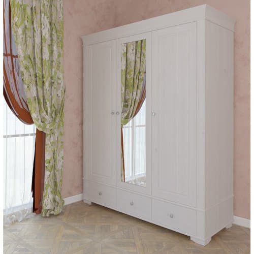 Шкаф 3-х дверный с зеркалом Бейли 87401