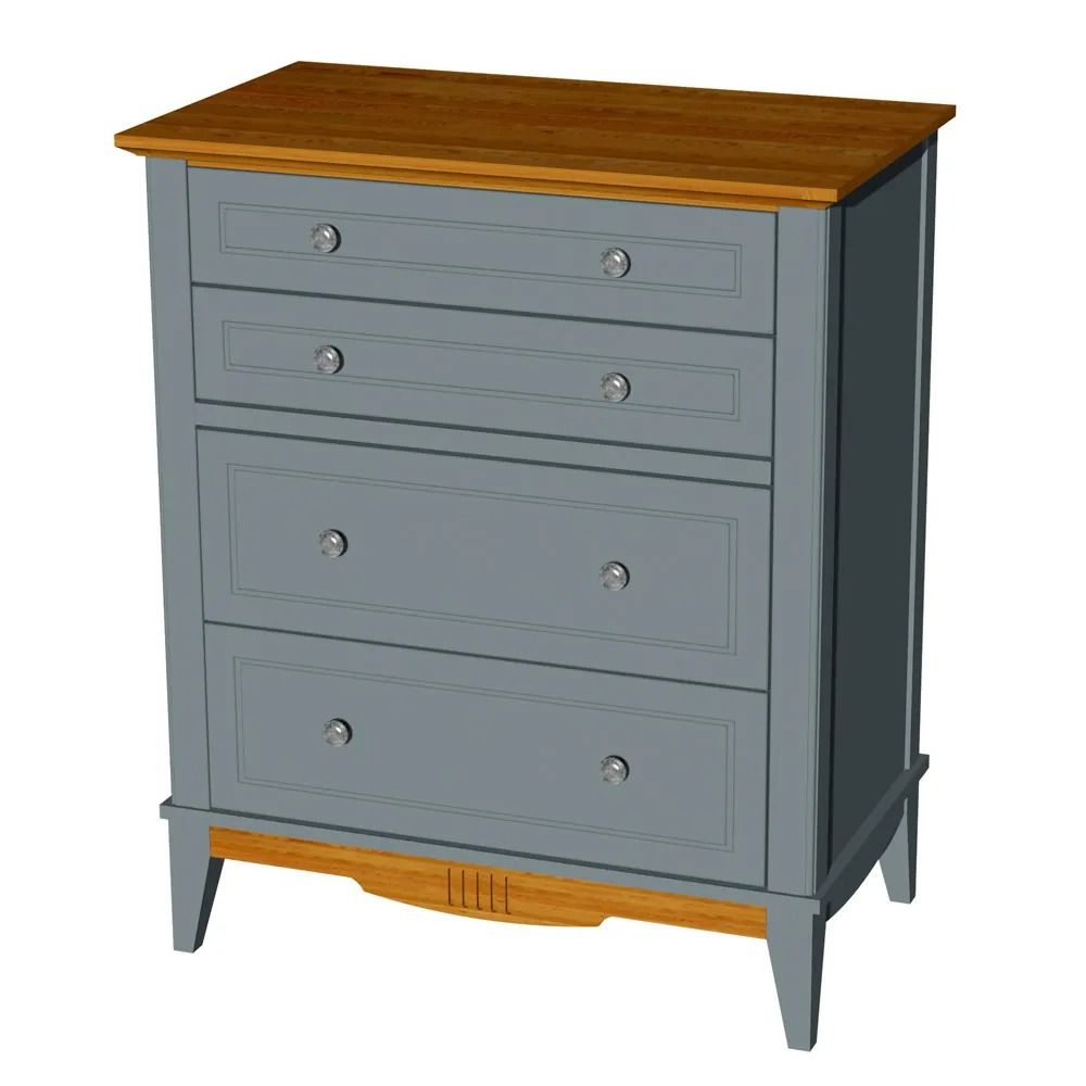 Комод с 4 ящиками деревянный 022 Пенни