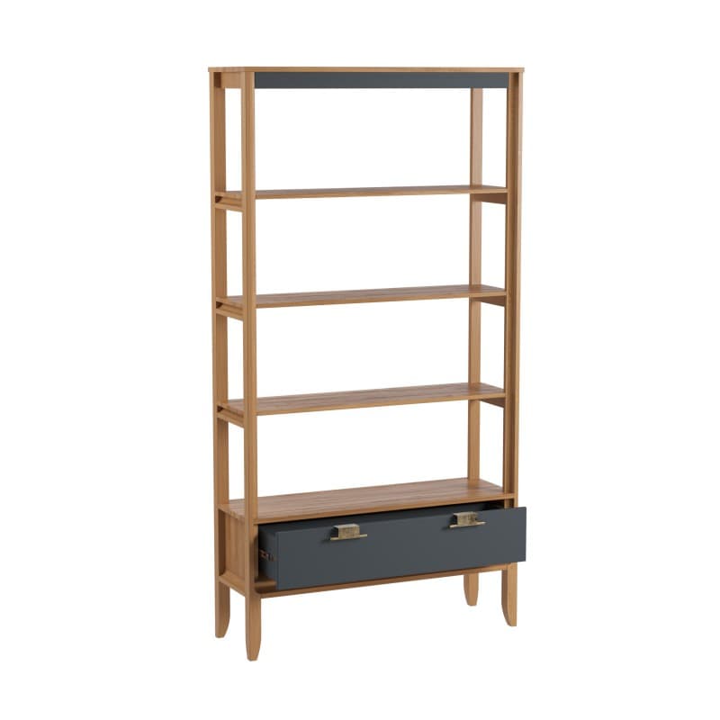 Стеллаж Бридж сквозной широкий с 1 ящиком