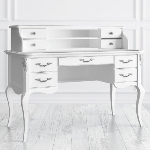 Кабинетный стол пристенный Silvery Rome S111M-K00-S