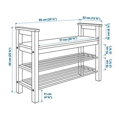 Скамья для обуви Кантри (Hemnes) 85 017385