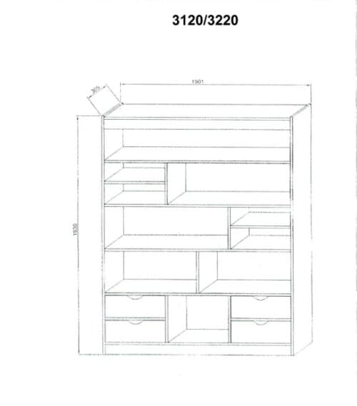 Стеллаж Расмус 35006