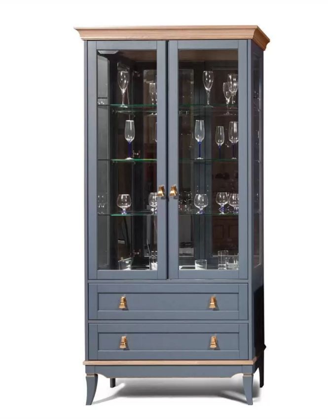 Шкаф с витриной Тельма ГМ 6507