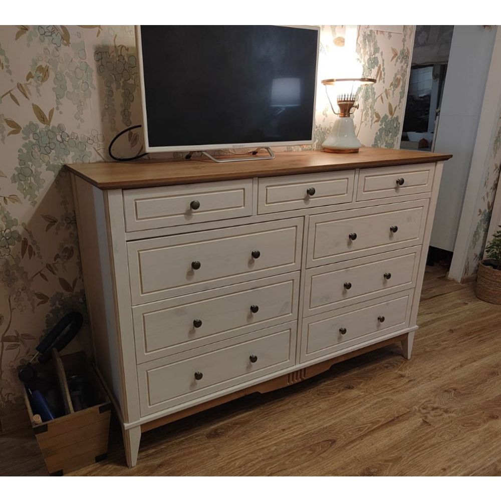 Комод с 9 ящиками деревянный 036 Пенни