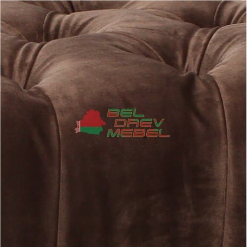 Кровать София с мягкой спинкой каретная стяжка 180Х200