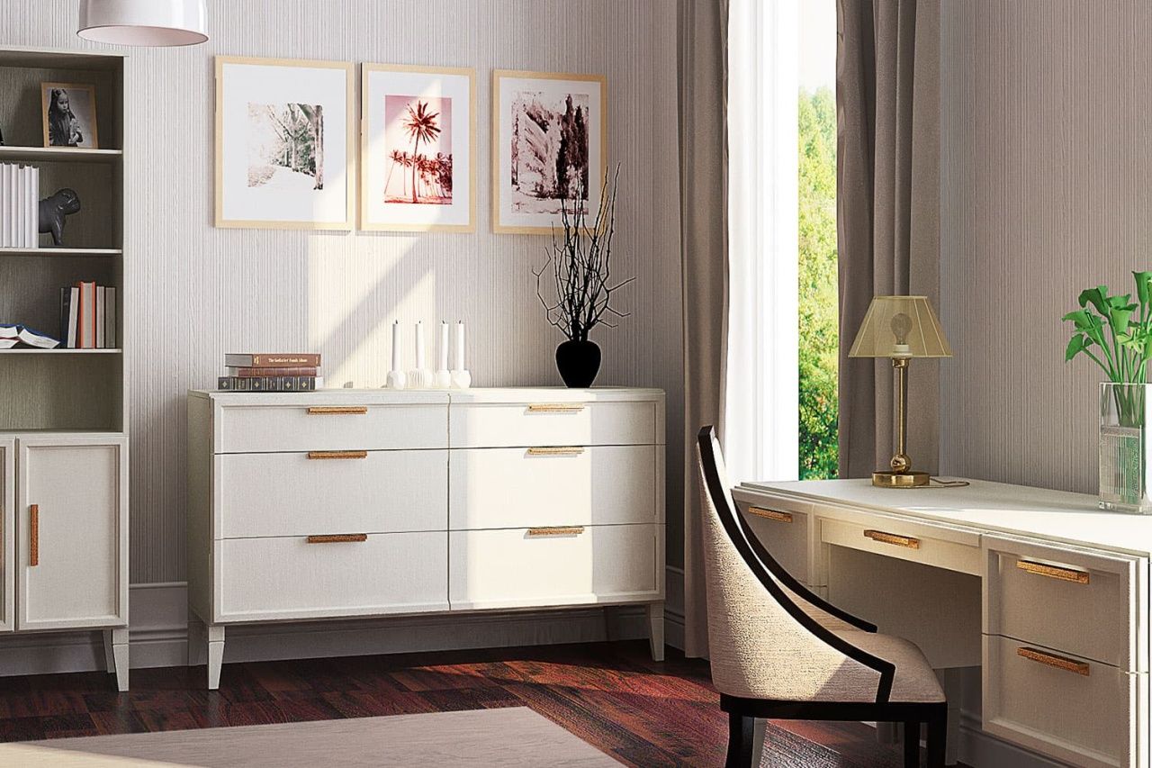 Стол письменный двухтумбовый Чарли ВМФ-1508