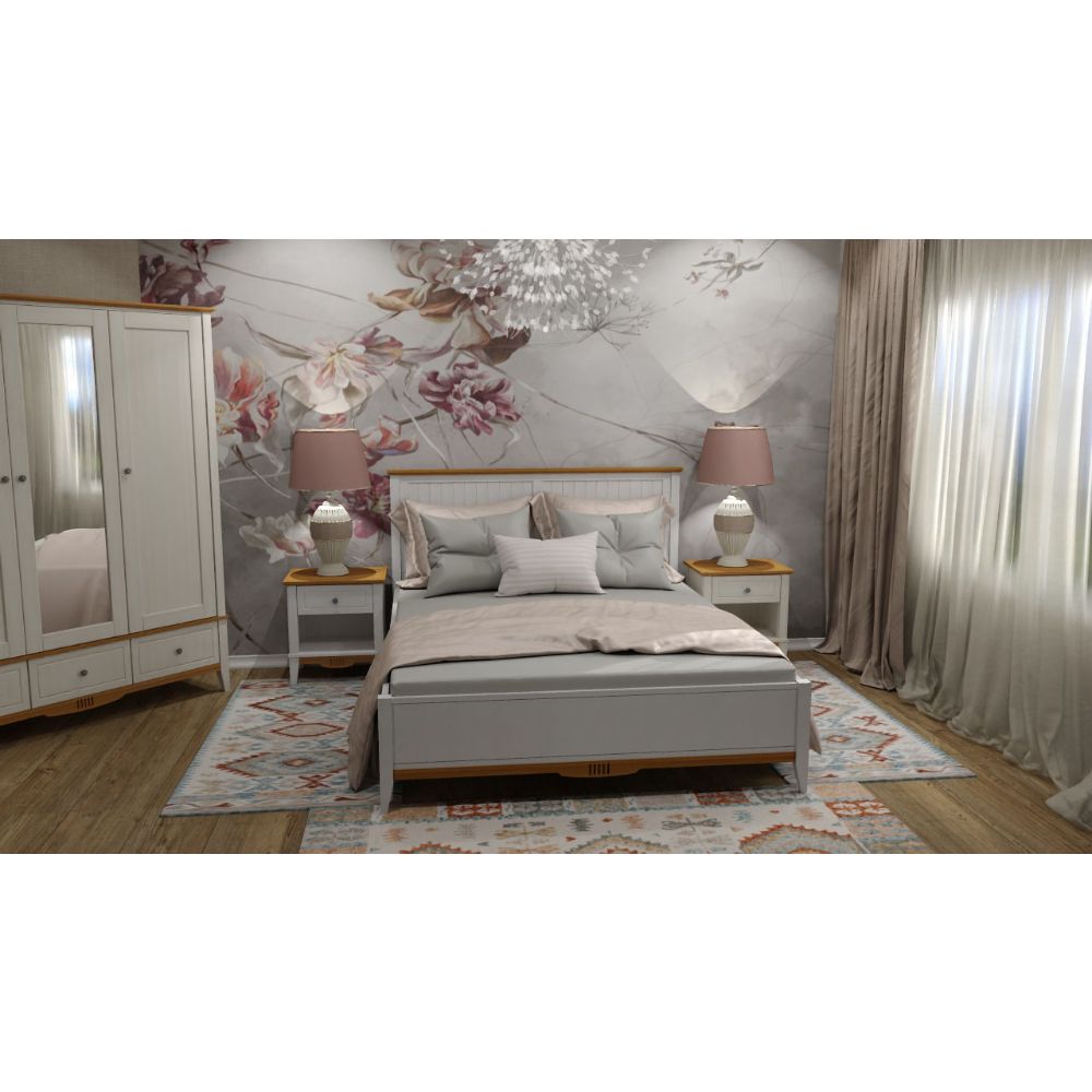 Кровать массив сосны двуспальная Пенни 1600х2000