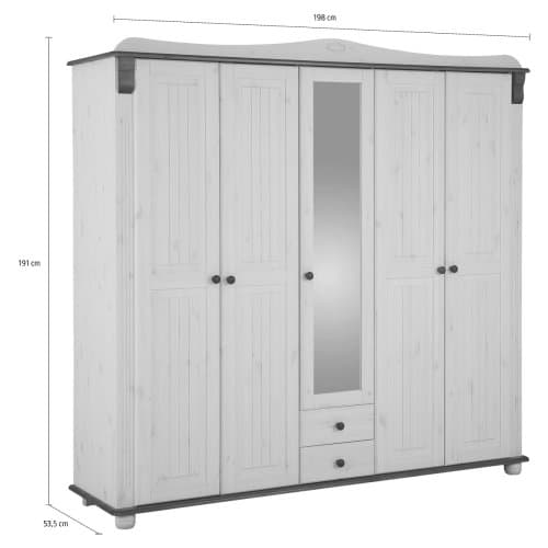 Шкаф 5 дв Adele 7350-8