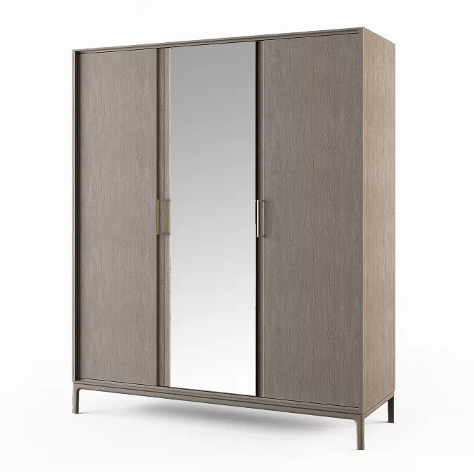 Шкаф для одежды D3.1 Брюгге ВМФ-1686 (трехдверный с зеркалом)