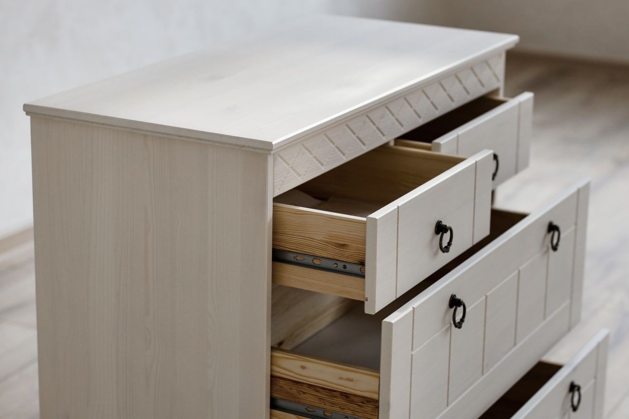 Комод 22 Индра белый воск