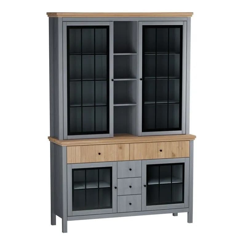 Тумба Сканди 72232СТЧ стеклянные двери