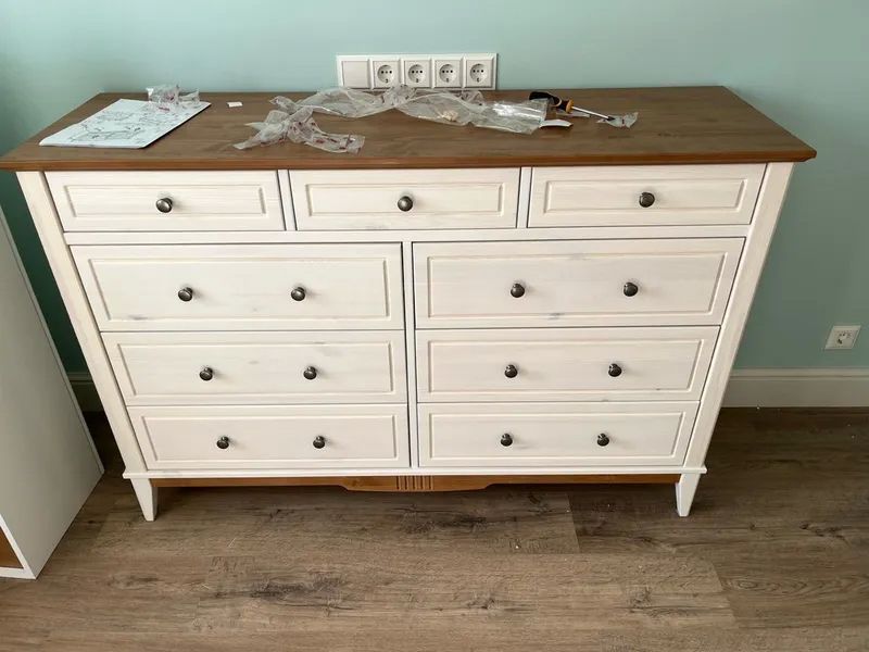 Комод с 9 ящиками деревянный 036 Пенни