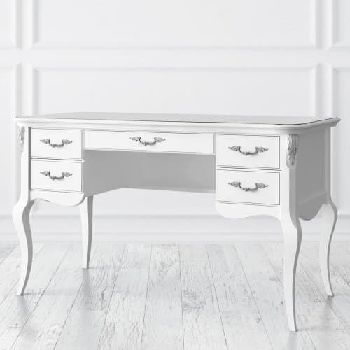 Кабинетный стол пристенный Silvery Rome S111M-K00-S