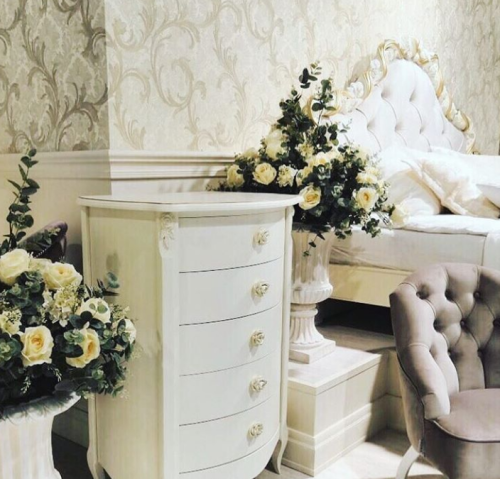 Комод высокий 5 ящиков Opera Rose OG108-K02-G