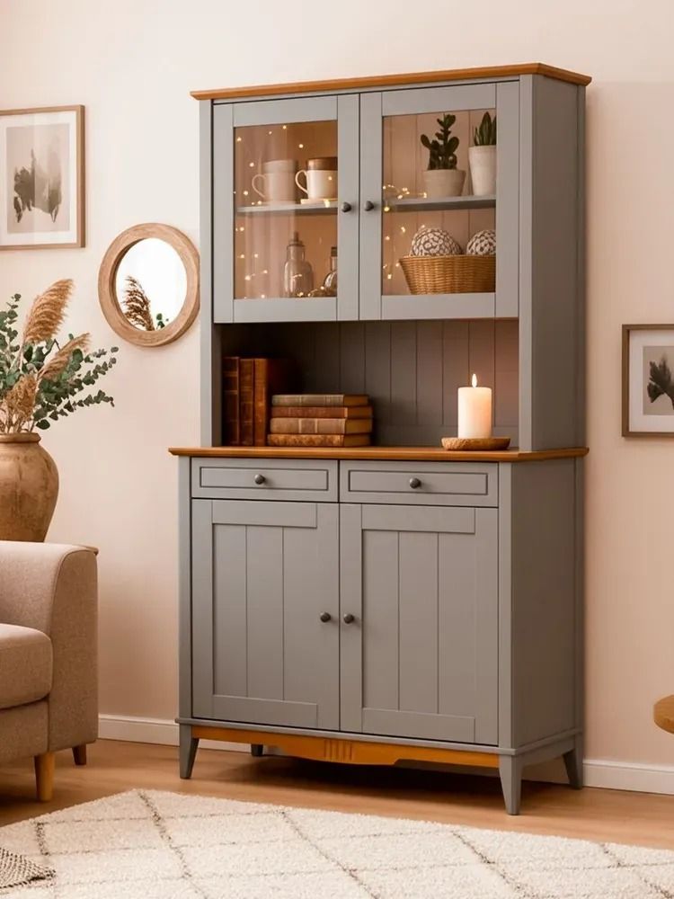 Комод буфета из дерева Пенни 2 двери 2 ящика