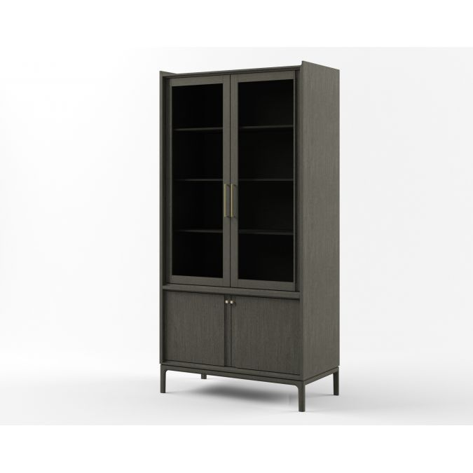 Шкаф с витриной D4 Брюгге ВМФ-1684