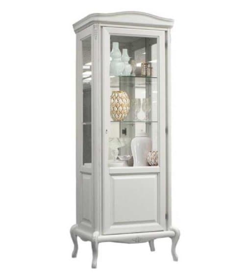 Шкаф с витриной Мокко ММ-306-01/01