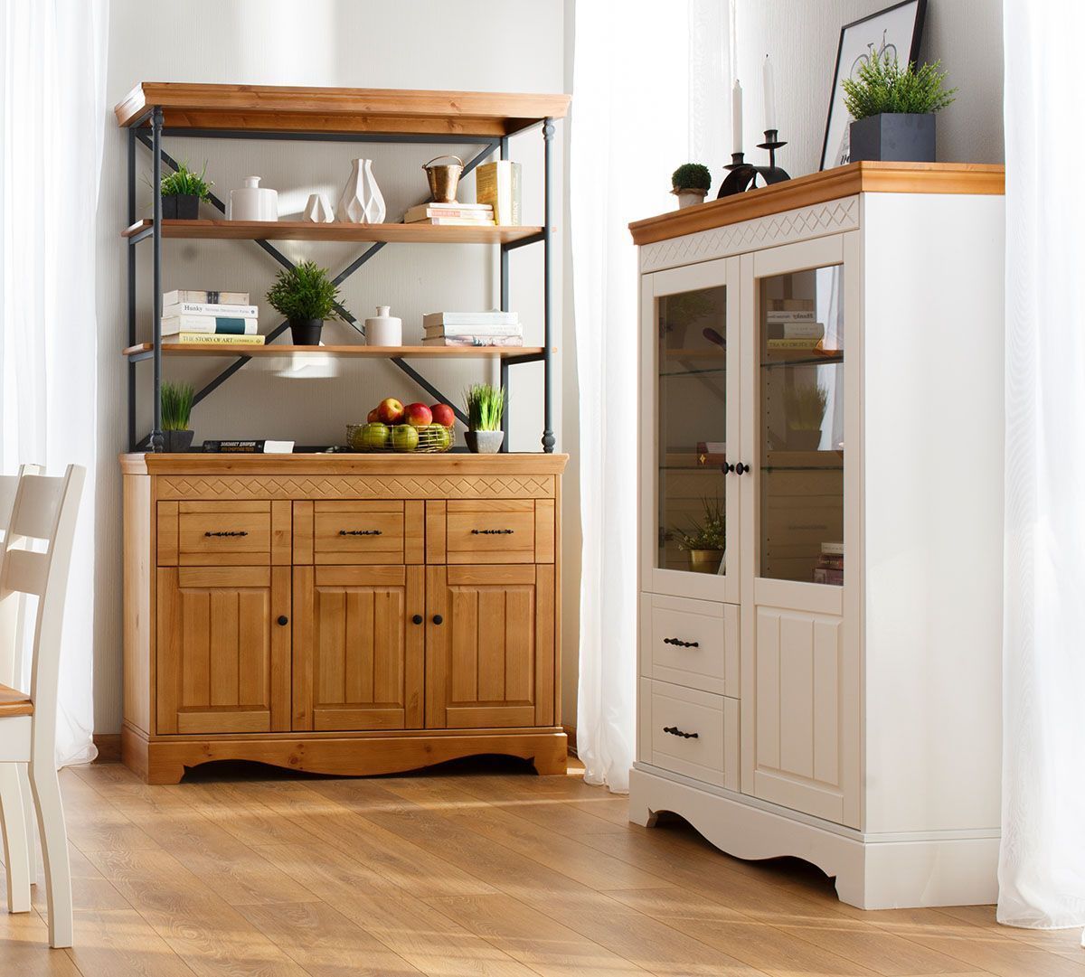 Комод Дания №8+Стеллаж Дания металл №4